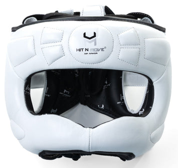 Hit N Move Headgear Face Saver White/Black