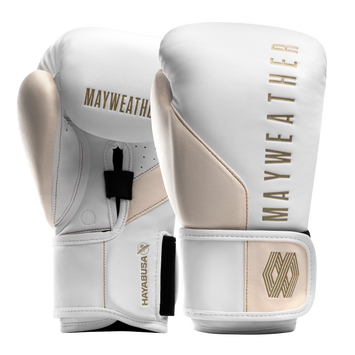 Hayabusa Boxing Gloves Mayweather White/Gold