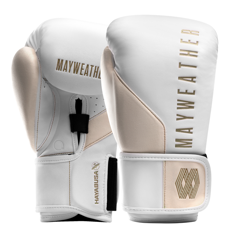 Hayabusa Boxing Gloves Mayweather White/Gold