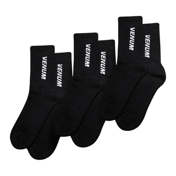 Venum Socks Essential Black/White 3 Pairs