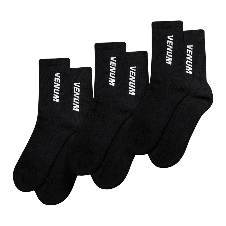 Venum Socks Essential Black/White 3 Pairs