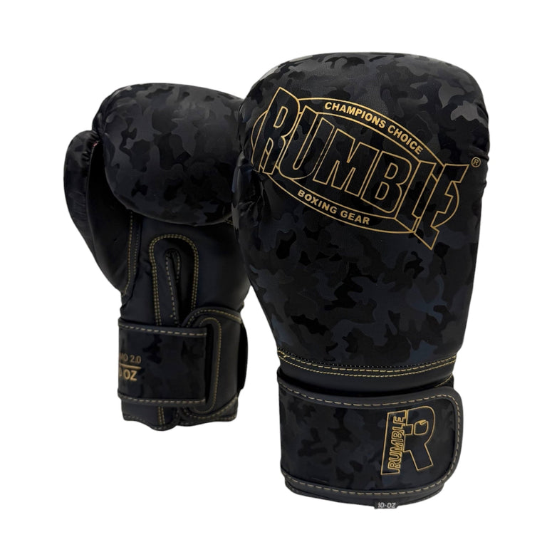 Rumble Boxing Gloves Camo 2.0 Black/Gold