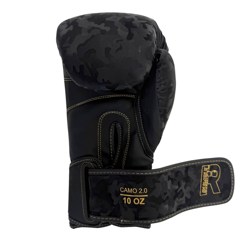 Rumble Boxing Gloves Camo 2.0 Black/Gold
