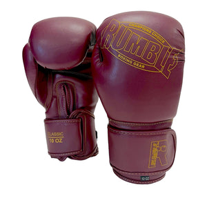 Rumble Boxing Gloves Classic Burgundy/Gold