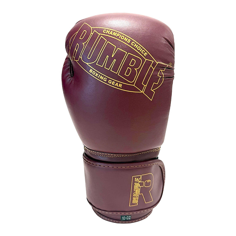 Rumble Boxing Gloves Classic Burgundy/Gold