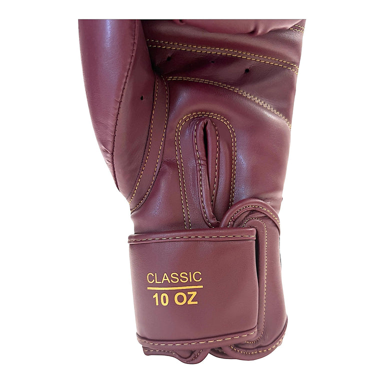 Rumble Boxing Gloves Classic Burgundy/Gold