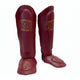 Rumble Shin Guards Classic Junior Burgundy/Gold