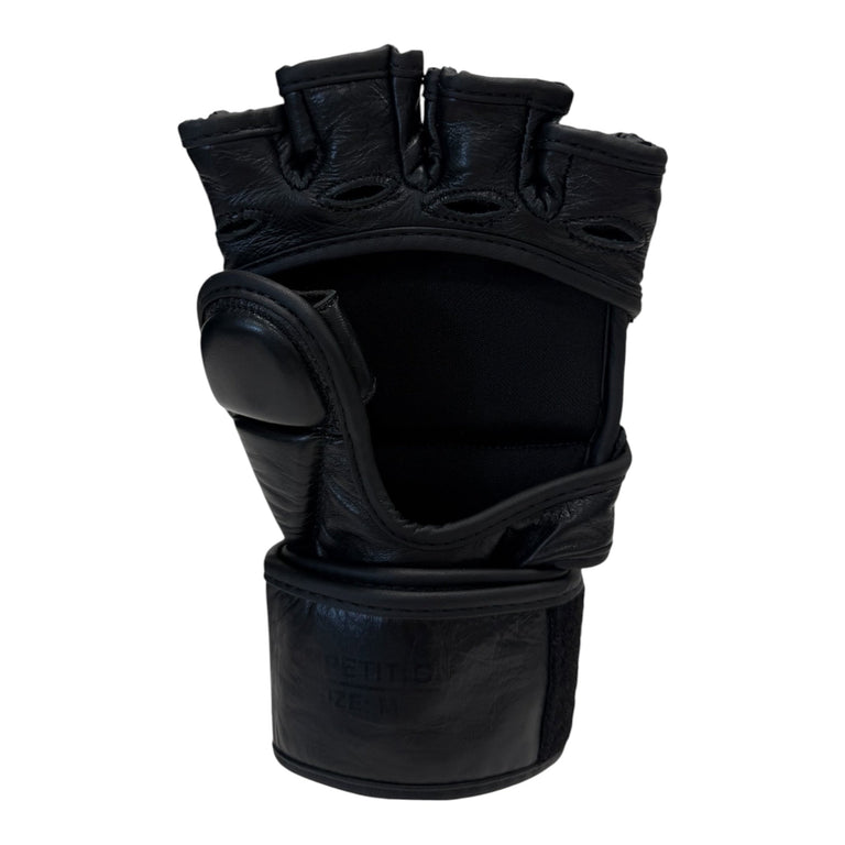 Rumble Competition MMA Gloves Leather Black/Black