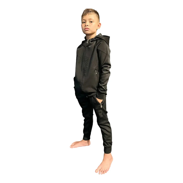 Rumble Kids Pants Poly Black-Black