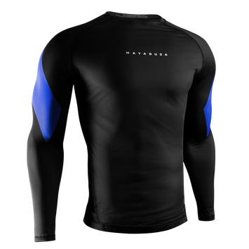 Hayabusa Men's Pro Ranked Rashguard Long Sleeve Blue