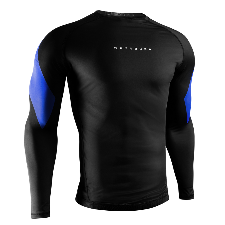 Hayabusa Men's Pro Ranked Rashguard Long Sleeve Blue