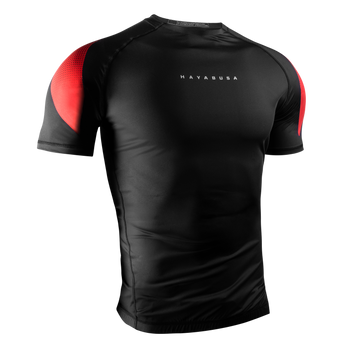 Hayabusa Men's Pro Ranked Rashguard Short Sleeve Black