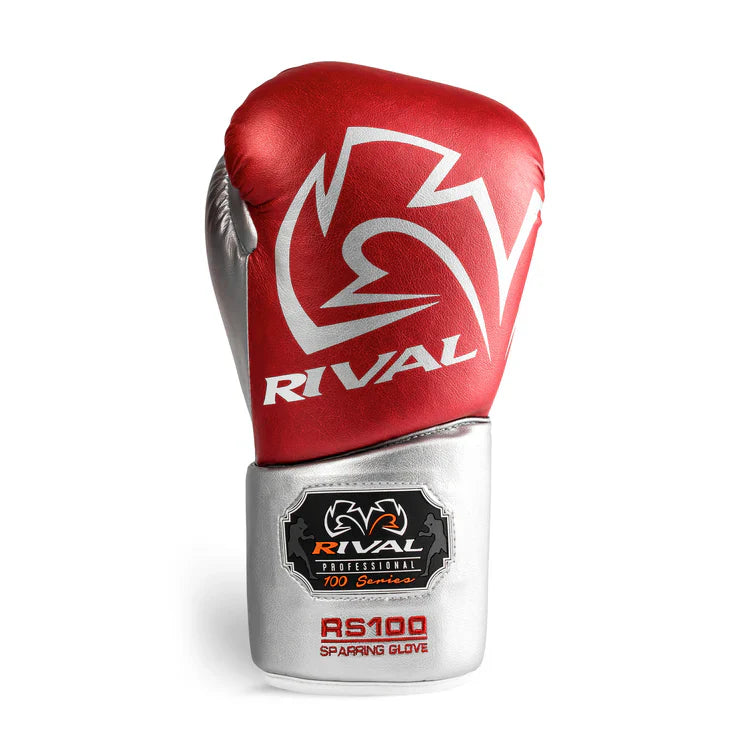 Rival Boxing Gloves RS100 Professional Red/Silver