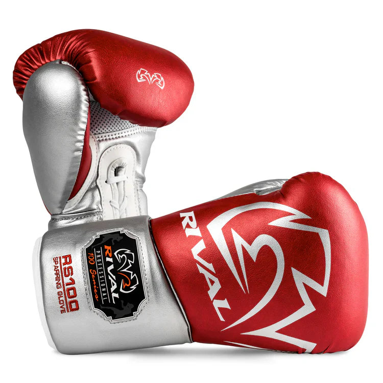 Rival Boxing Gloves RS100 Professional Red/Silver
