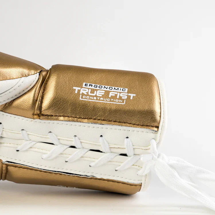 Rival Boxing Gloves RS100 Professional White/Gold - 16oz S