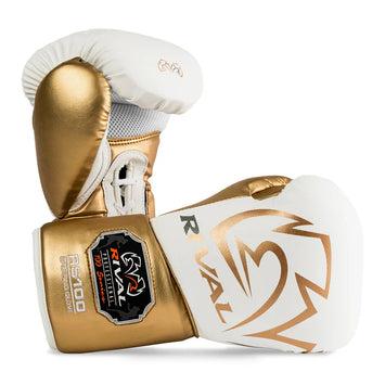 Rival Boxing Gloves RS100 Professional White/Gold