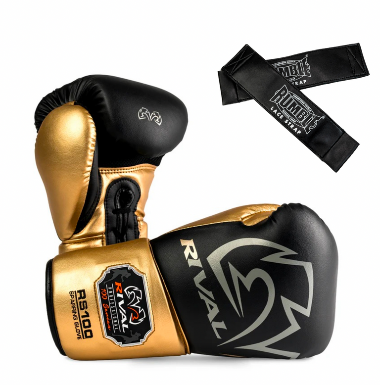 Rival Boxing Glove RS100 with Rumble Lace straps