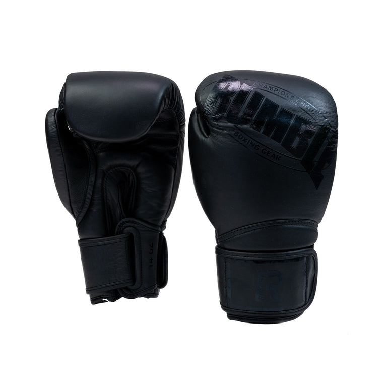 Rumble Competition Boxing Gloves Black/Black