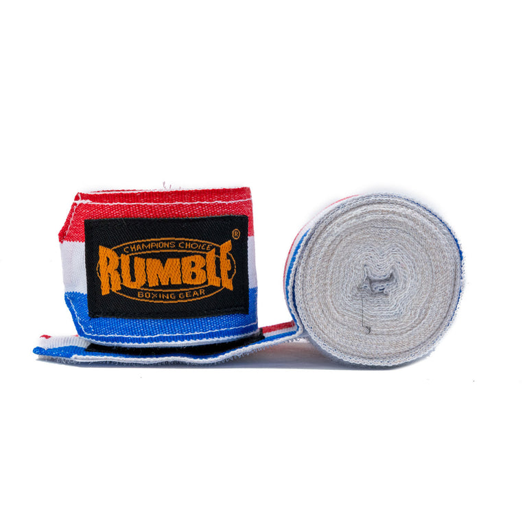 Rumble Hand Wrap Elastic Red/White/Blue