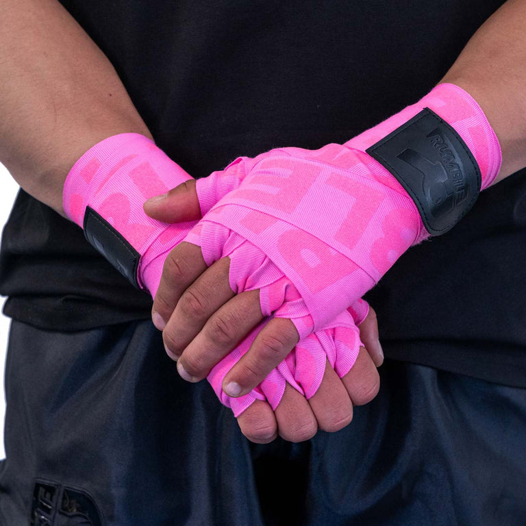 Rumble Hand wrap Elastic Pro Pink