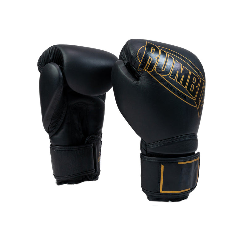 Rumble Competition Boxing Gloves Black/Gold