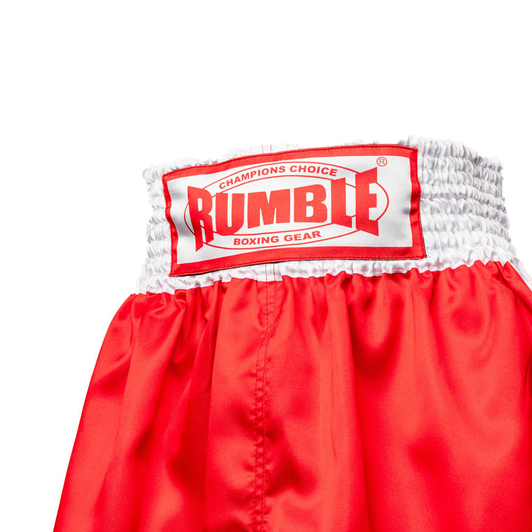 Rumble Boxing Shorts Red RSB-1