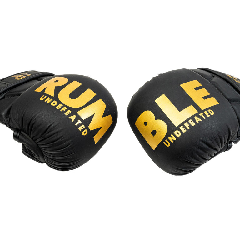 Rumble MMA Gloves Leather Undefeated Black/Gold