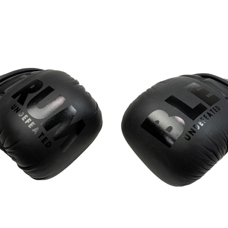 Rumble MMA Gloves Leather Undefeated Black/Black