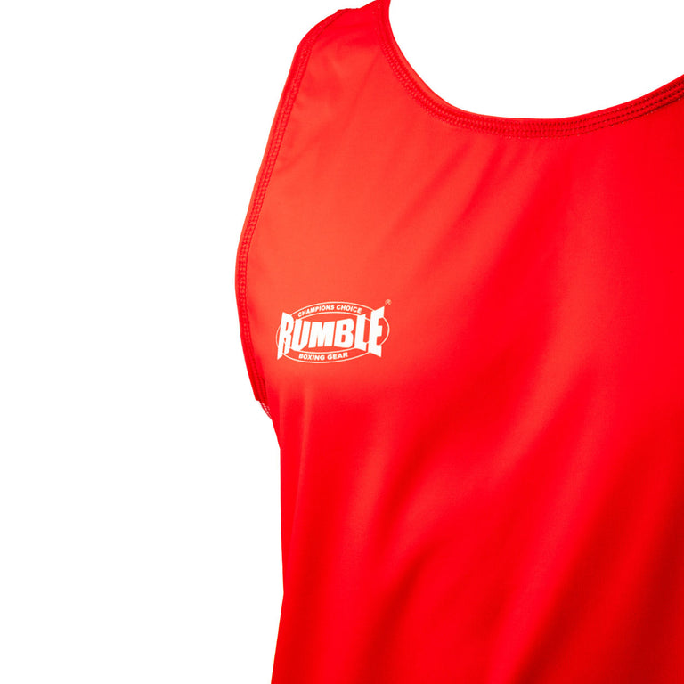 Rumble Boxing Singlet Red RTSB-1