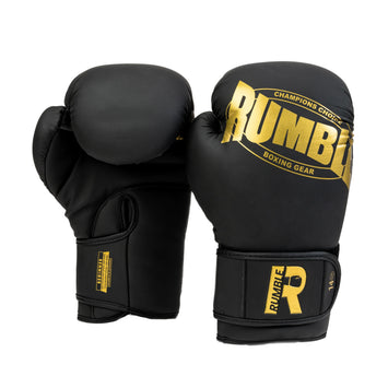 Rumble Boxing Gloves PU Beginner Black/Gold
