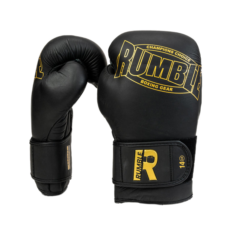 Rumble Boxing gloves Leather Evolve Black/Gold