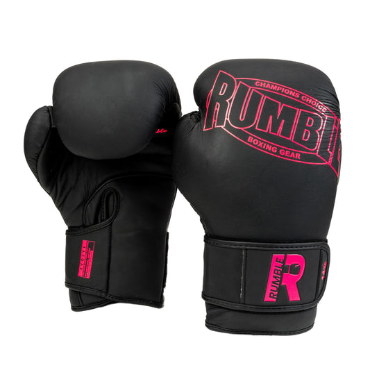 Rumble Boxing gloves Leather Evolve Black/Pink