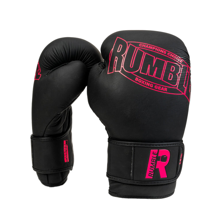 Rumble Boxing gloves Leather Evolve Black/Pink