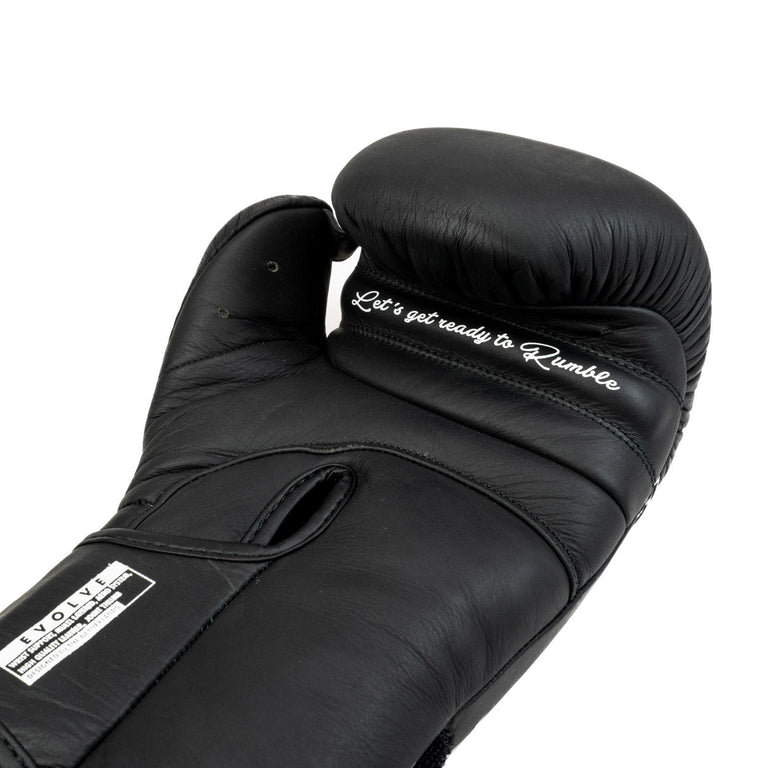 Rumble Leather Boxing Gloves Evolve Black/White