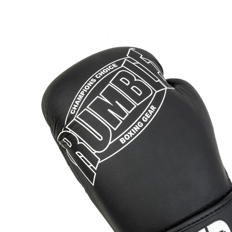 Rumble Leather Boxing Gloves Evolve Black/White