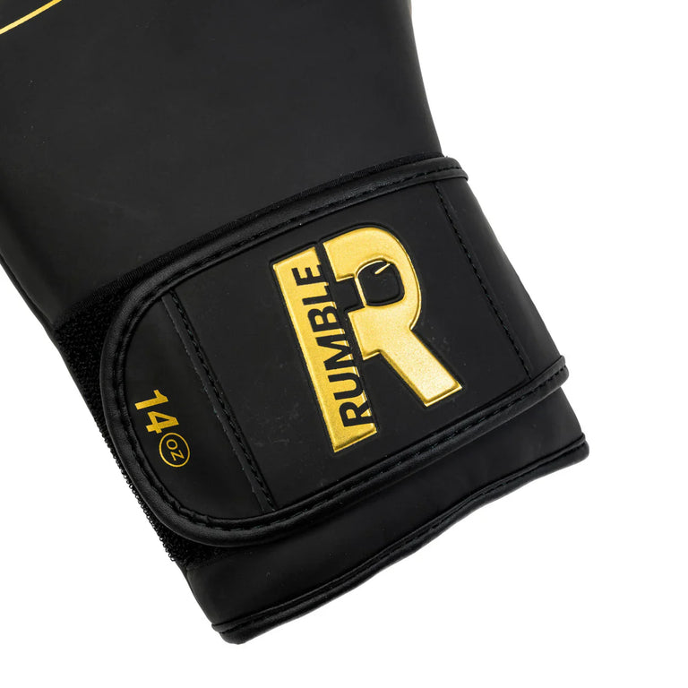 Rumble Boxing Gloves PU Beginner Black/Gold