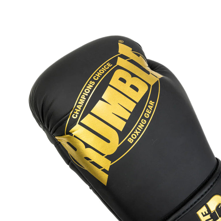 Rumble Boxing Gloves PU Beginner Black/Gold