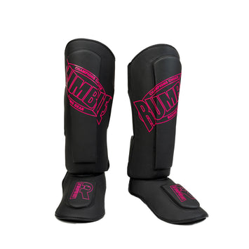 Rumble Shin guards Evolve Black/Pink