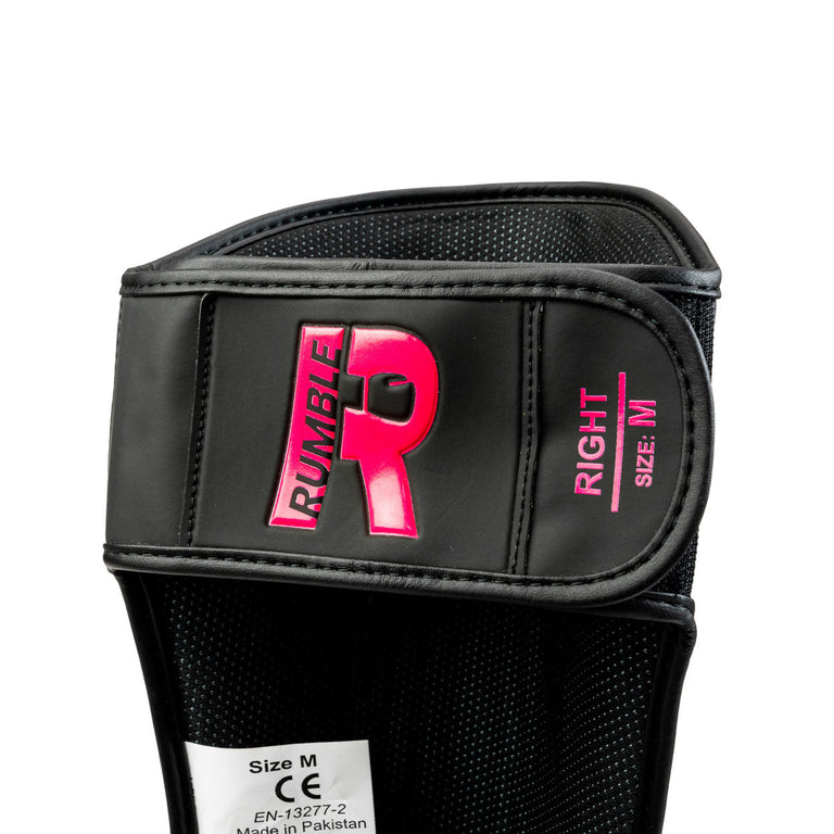 Rumble Shin guards Evolve Black/Pink