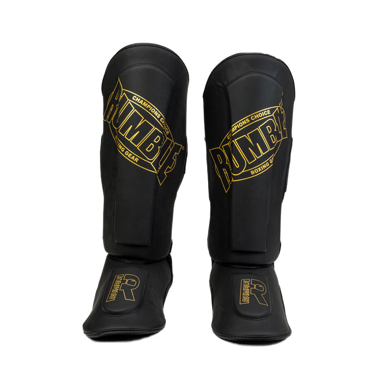 Rumble Shin Guards Evolve Black/Gold