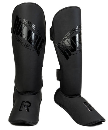 Rumble Shin Guards PU Beginner Black