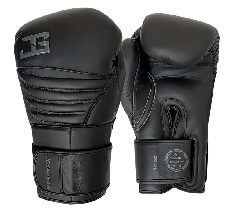 Joya Gear Boxing Gloves Falcon Black/Black Leather