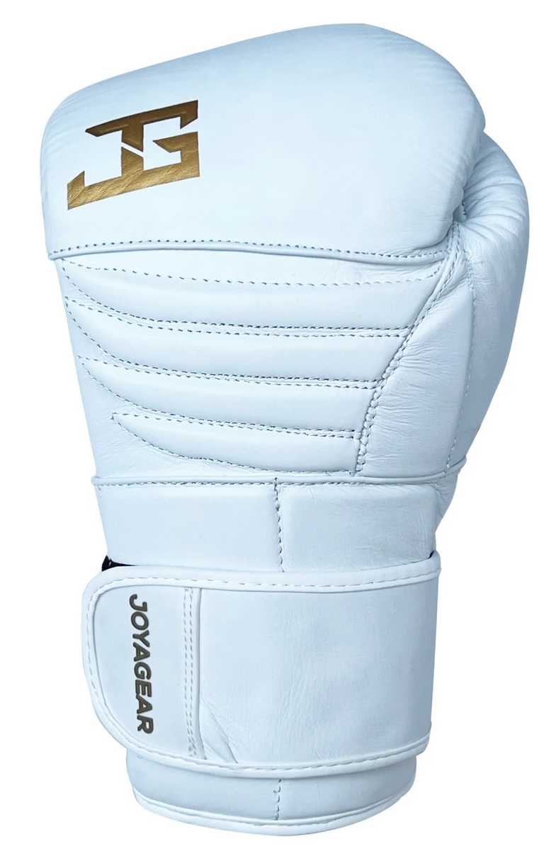 Joya Gear Boxing Gloves Falcon White/Gold Leather
