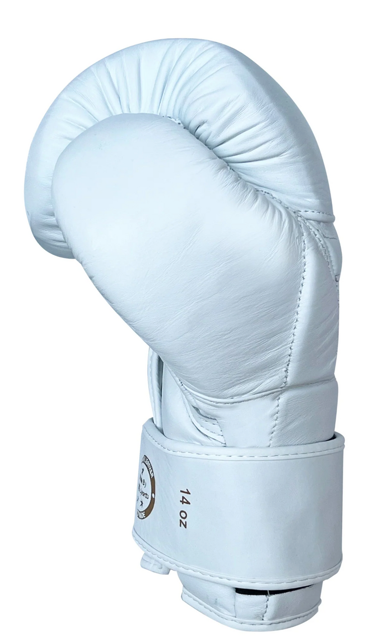 Joya Gear Boxing Gloves Falcon White/Gold Leather