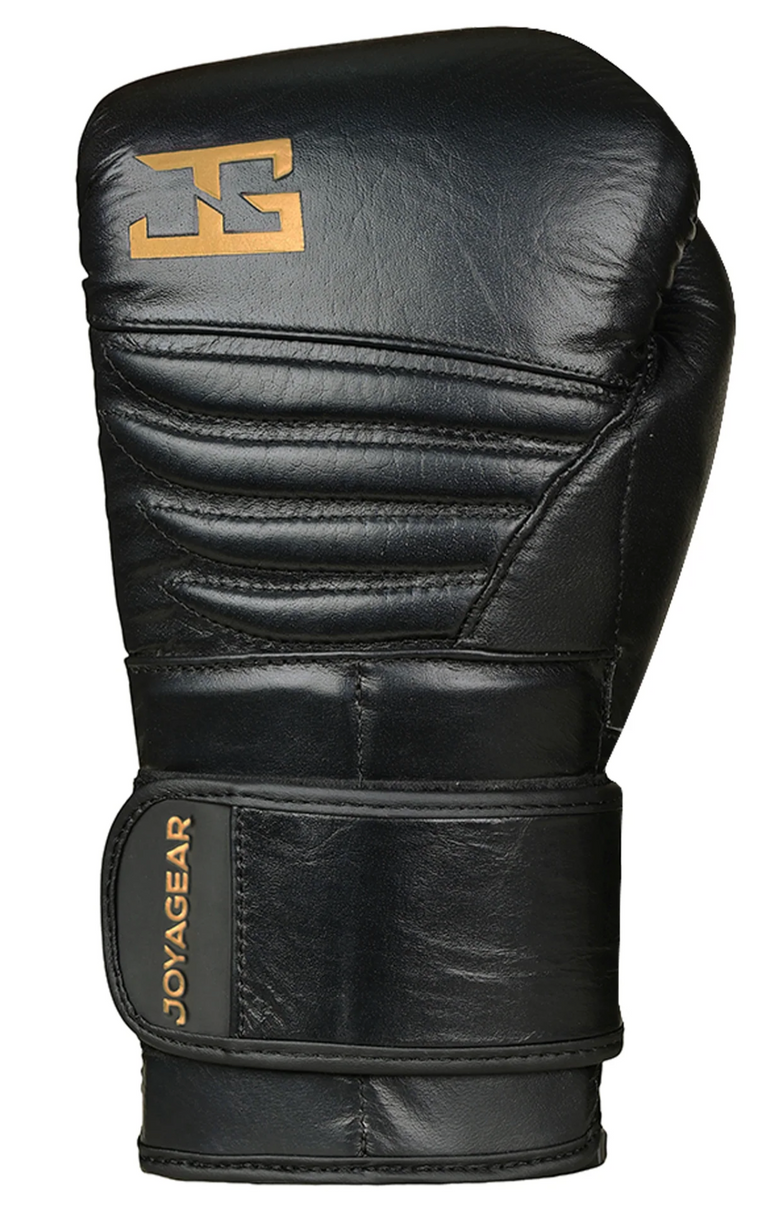 Joya Gear Boxing Gloves Falcon Black/Gold Leather