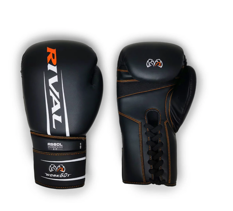 Rival Boxing Gloves RS60L Sparring Black