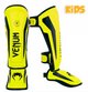 Venum Shin guards Elite Kids Neon Yellow