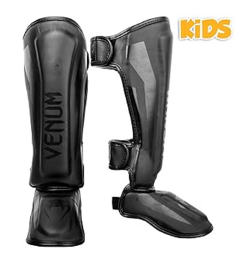 Venum Shin guards Elite Kids Black
