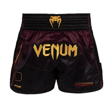 Venum Kickboxing Shorts Tactical XT Black/Burgundy/Gold