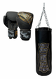 Rumble Punching Bag Camo Set for Kids Black/Gold